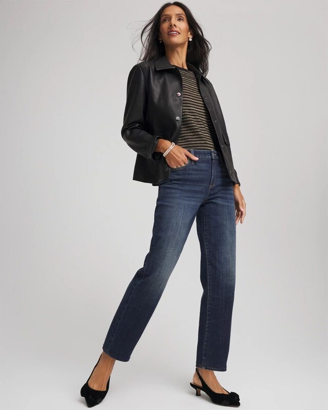 Girlfriend Straight Ankle Jeans - image 4